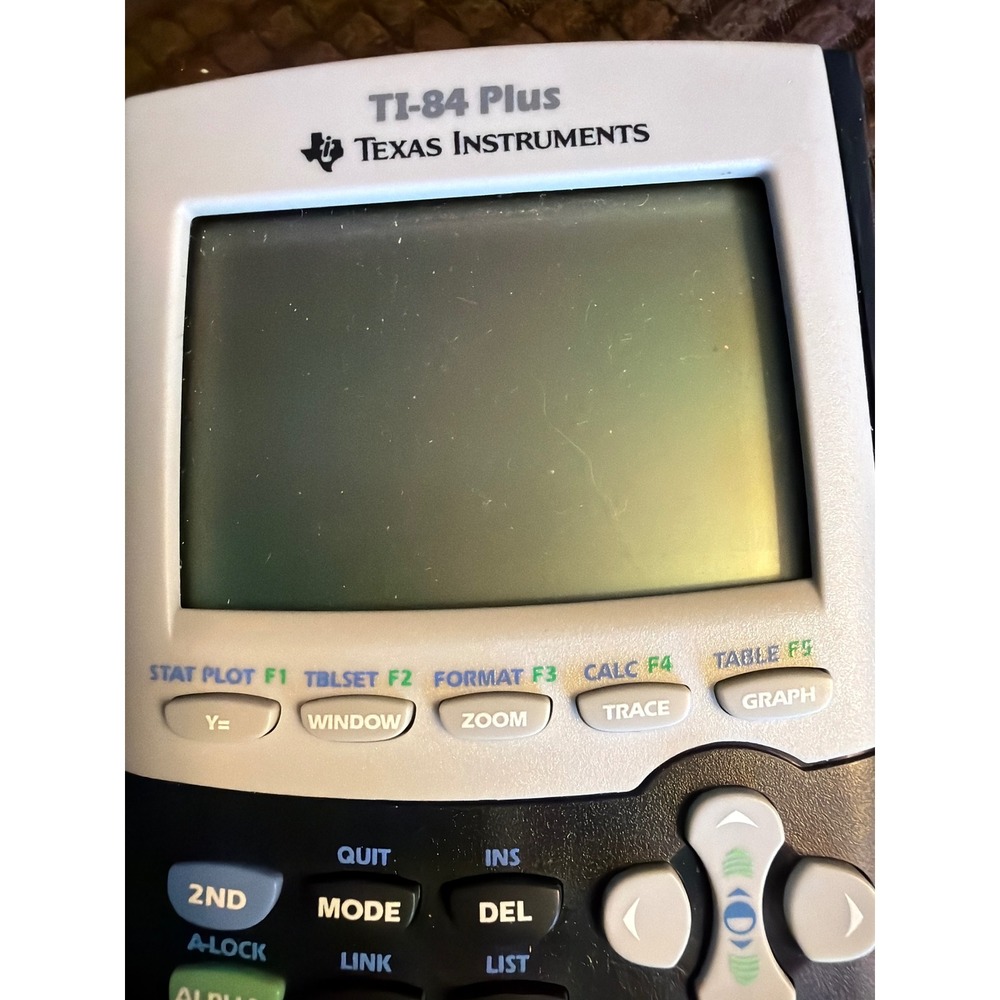Texas Instruments TI-84 Plus Graphing Calculator Black Silver Student Math Tech - Picture 2 of 3